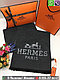 Мужской черный шарф Hermes Черный Гермес теплый Серый, мужской Черный, фото 9