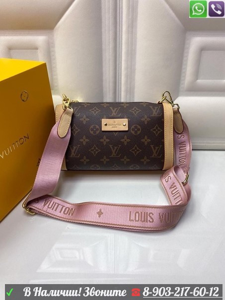 Сумка багет Louis Vuitton коричневый - фото 4 - id-p99206774