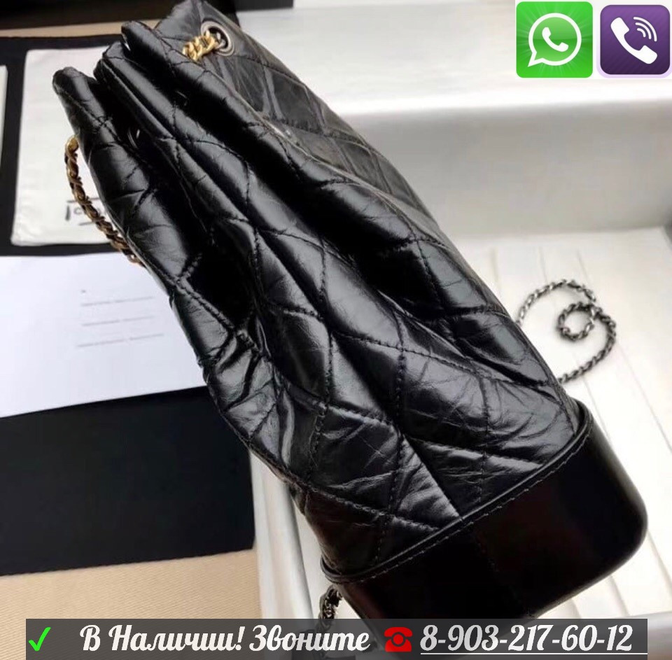 Рюкзак Chanel Gabrielle Шанель 2 в 1 сумка клатч - фото 8 - id-p99198313