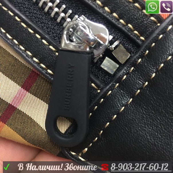 Поясная сумка Burberry коричневая - фото 5 - id-p99207735