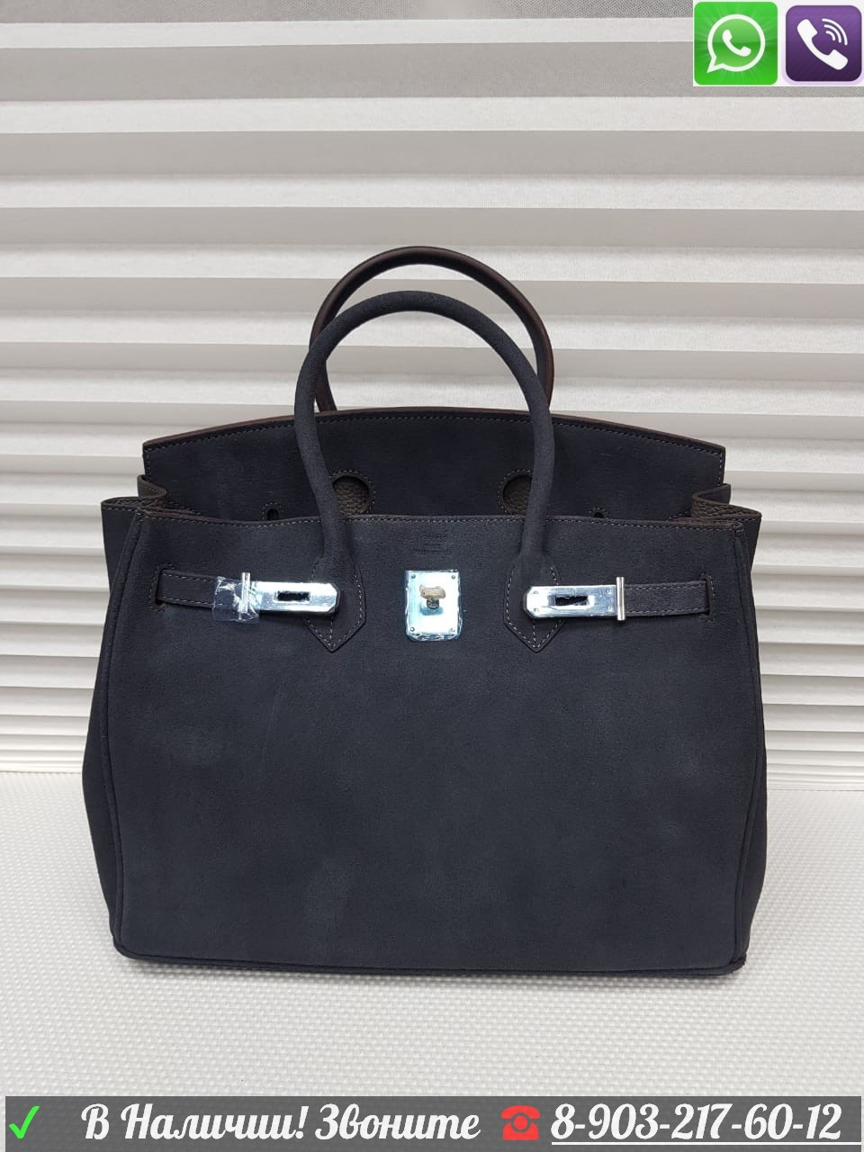 Сумка Замшевая Hermes Birkin 35 Гермес Биркин