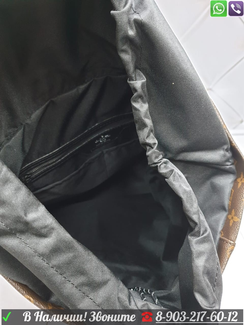 Рюкзак Louis Vuitton Monogram Macassar коричневый - фото 9 - id-p99199196