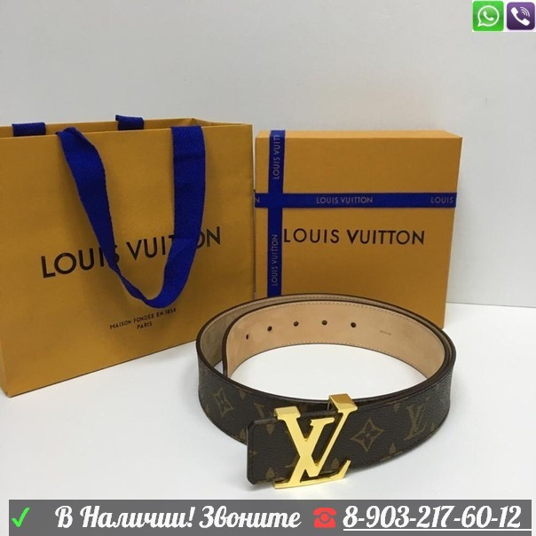 Ремень LV Initials Monogram Канва Monogram - фото 2 - id-p99201074