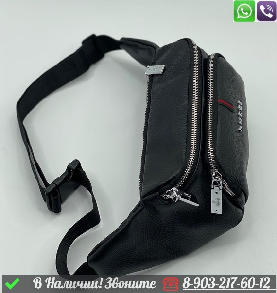 Поясная сумка Gucci черная - фото 7 - id-p99215475