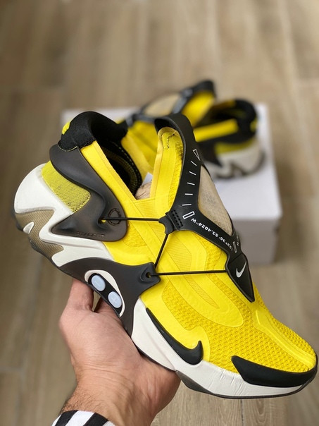 Кроссовки Nike Adapt Huarache желтые - фото 2 - id-p99205814