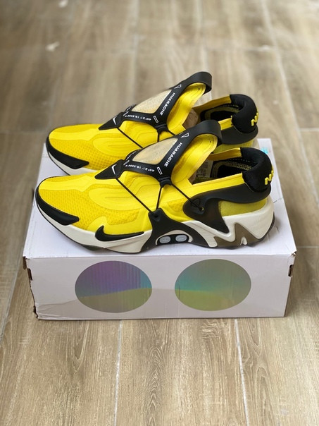 Кроссовки Nike Adapt Huarache желтые - фото 7 - id-p99205814