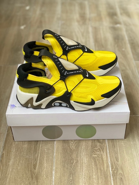 Кроссовки Nike Adapt Huarache желтые - фото 8 - id-p99205814