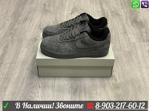 Зимние кроссовки Nike Air Force 1 серые