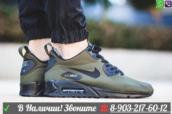 Кроссовки Nike air max 90 mid серые - фото 6 - id-p99202990