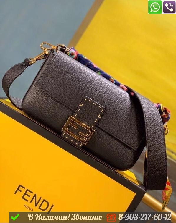 Сумка Fendi Baguette черная - фото 4 - id-p99215504