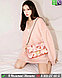 Сумка Fendi Baguette тканевая розовая, фото 5