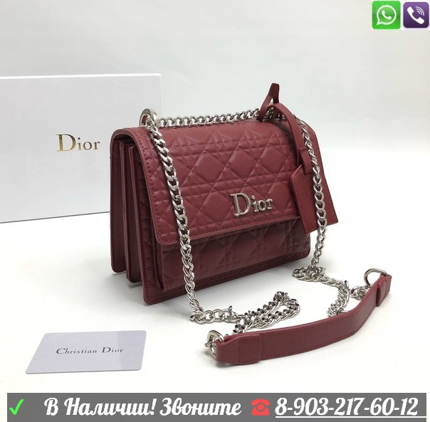 Сумка Christian Dior кожа икра - фото 9 - id-p99203984