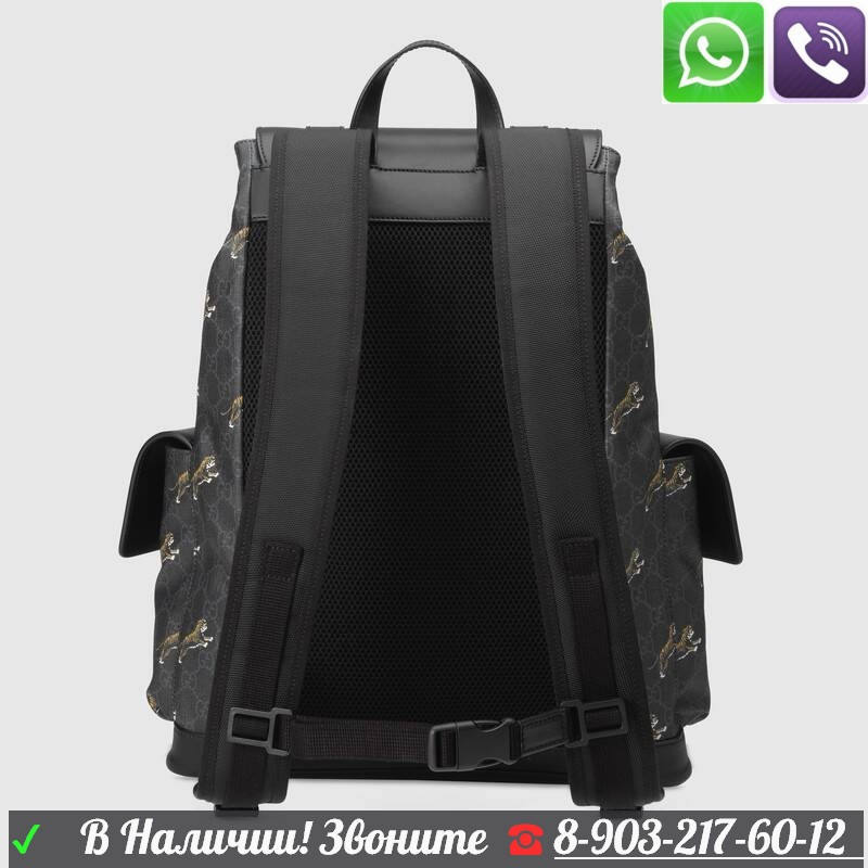 Рюкзак Gucci GG Supreme с принтом в виде тигров - фото 4 - id-p99198349