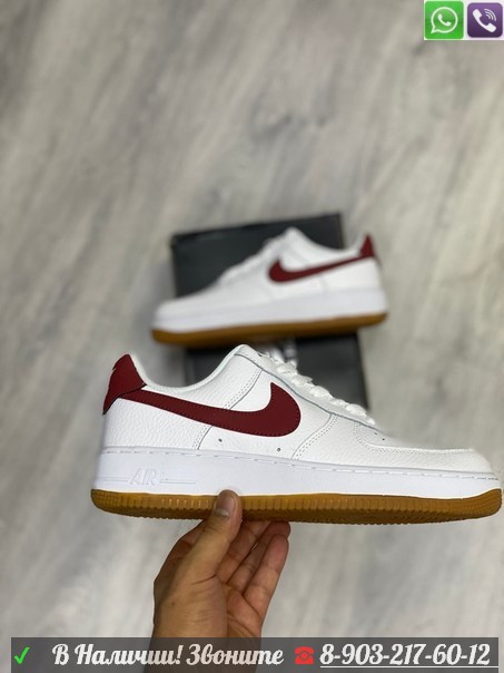 Кеды Nike Air Force 1 '07 белые - фото 2 - id-p99208753