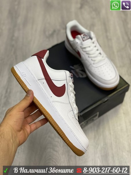 Кеды Nike Air Force 1 '07 белые - фото 4 - id-p99208753