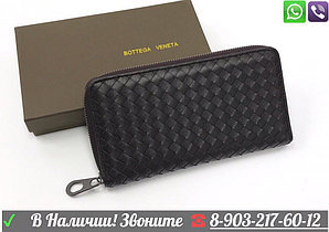 Bottega Veneta Cabat Черный кошелек