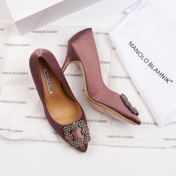 Туфли Manolo Blahnik Hangisi Розовый - фото 1 - id-p99205872