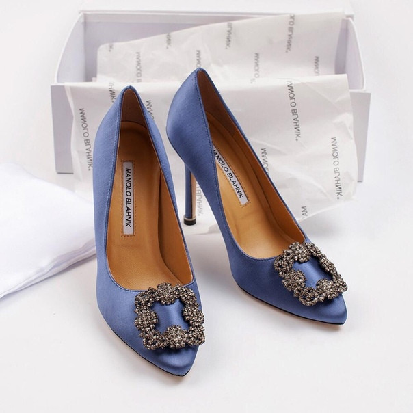 Туфли Manolo Blahnik Hangisi Розовый - фото 9 - id-p99205872