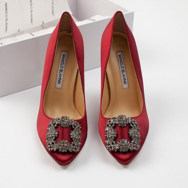 Туфли Manolo Blahnik Hangisi Розовый - фото 10 - id-p99205874