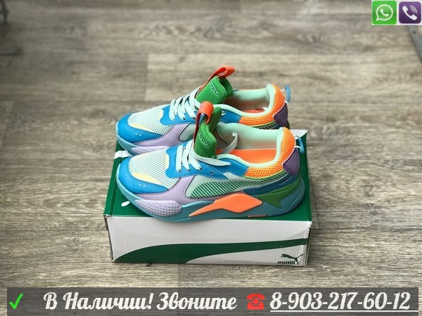 Кроссовки Puma RS-X Bold голубые - фото 4 - id-p99208774