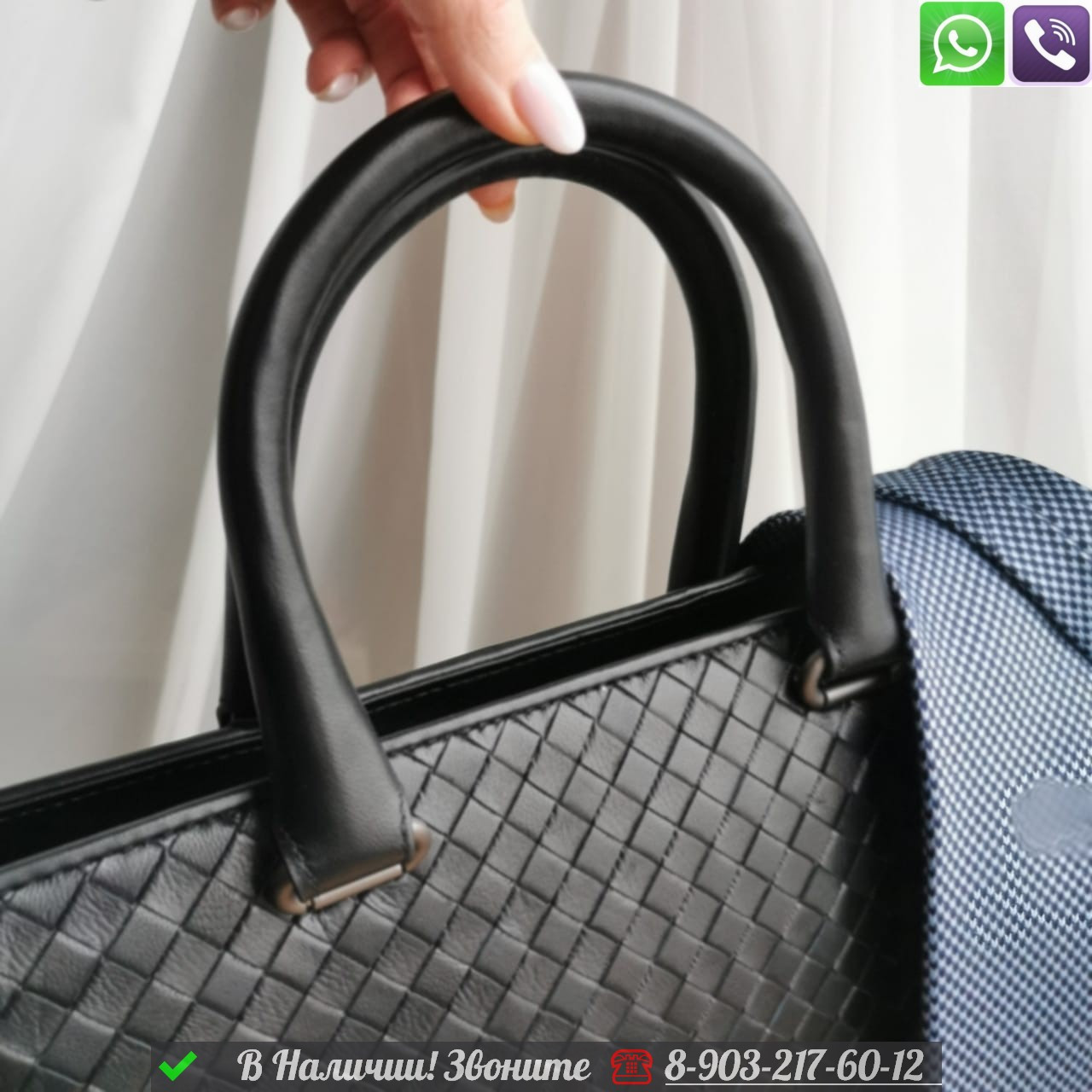 Портфель Bottega Veneta черный - фото 6 - id-p99212668