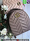 Рюкзак Gucci GG Marmont Gucci Красный Стеганный Гучи, фото 10