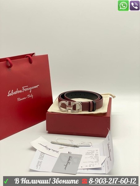 Кожаный ремень Salvatore Ferragamo - фото 5 - id-p99206860