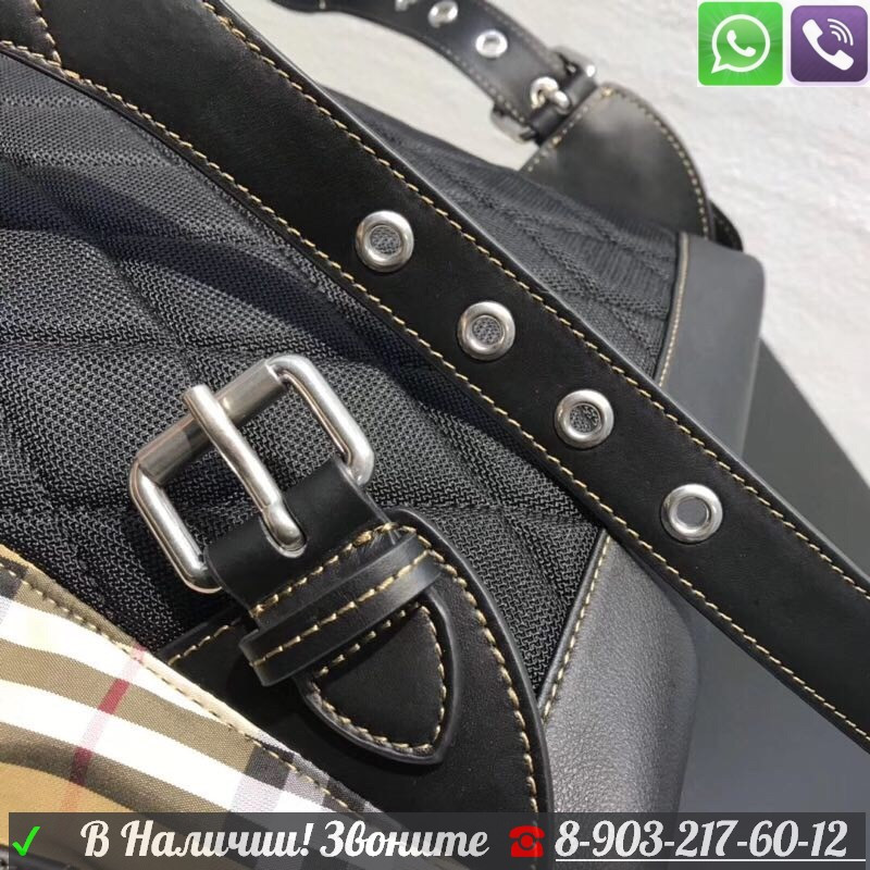 Burberry Rucksack Қалталары бар матадан тігілген Берберри рюкзактары - фото 8 - id-p99198403