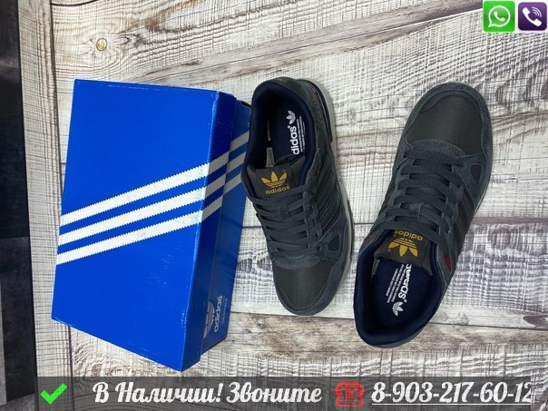 Кроссовки Adidas ZX 750 серые - фото 8 - id-p99211694