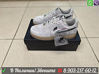 Кроссовки Nike Air Force 1 '07 замшевые серые