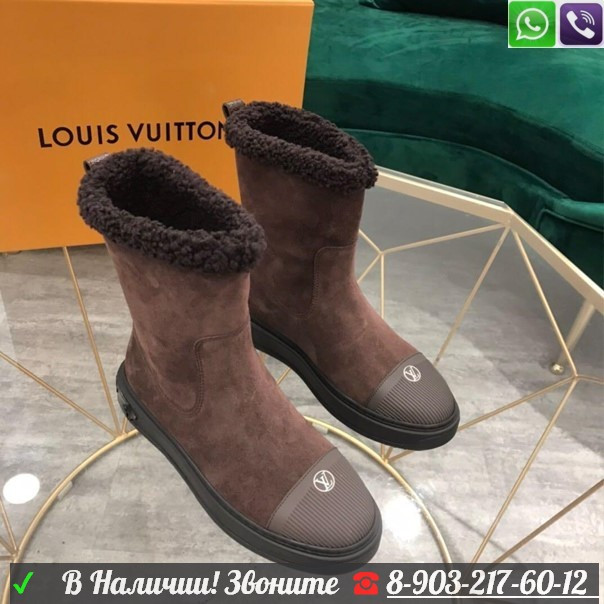 Зимние ботинки Louis Vuitton Breezy Коричневый - фото 1 - id-p99210734