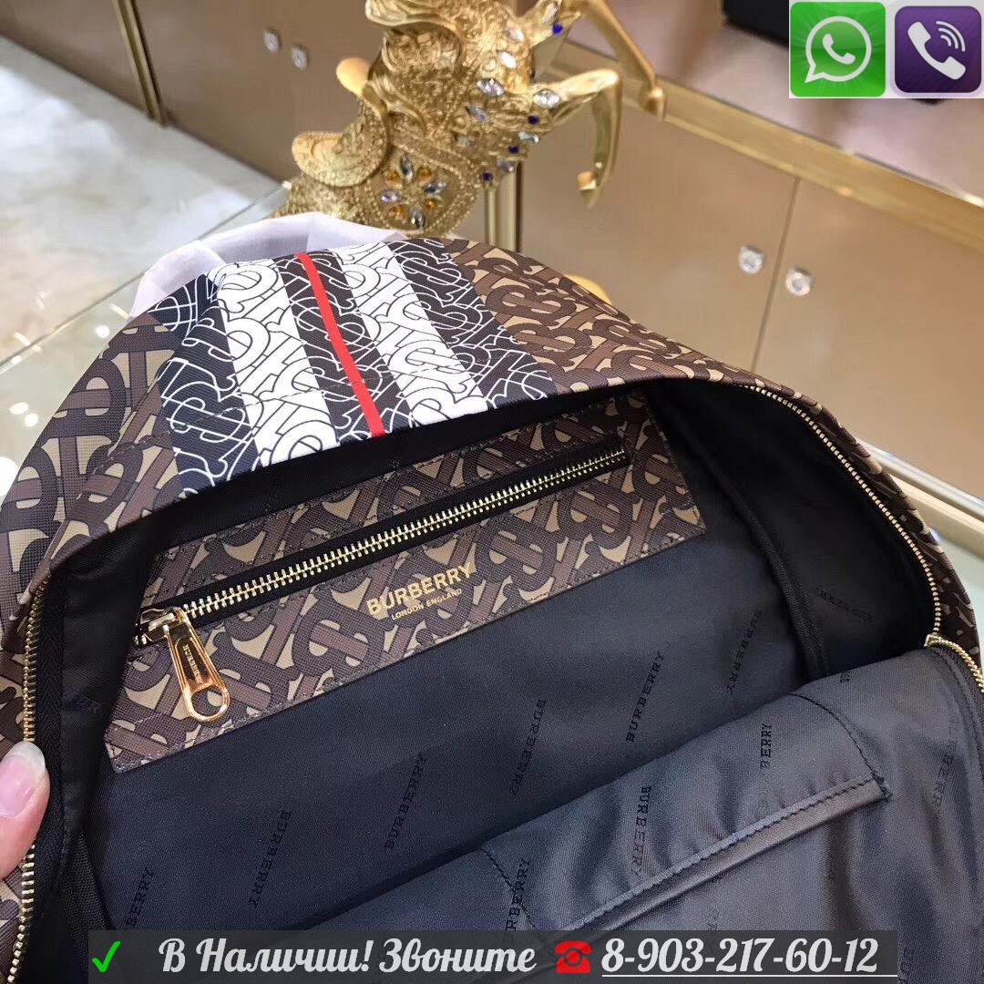 Рюкзак Burberry Rucksack Monogram Берберри коричневый - фото 10 - id-p99198413