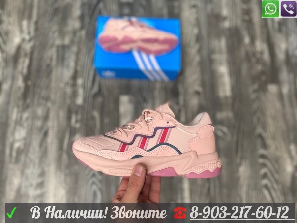 Кроссовки Adidas Ozweego розовые - фото 3 - id-p99208811