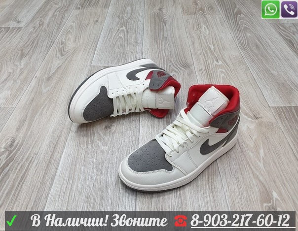 Кроссовки высокие Nike Air Jordan 1 - фото 10 - id-p99208823