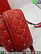 Рюкзак Черный Valentino Spike Валентино мини на карабинах Розовый, фото 5