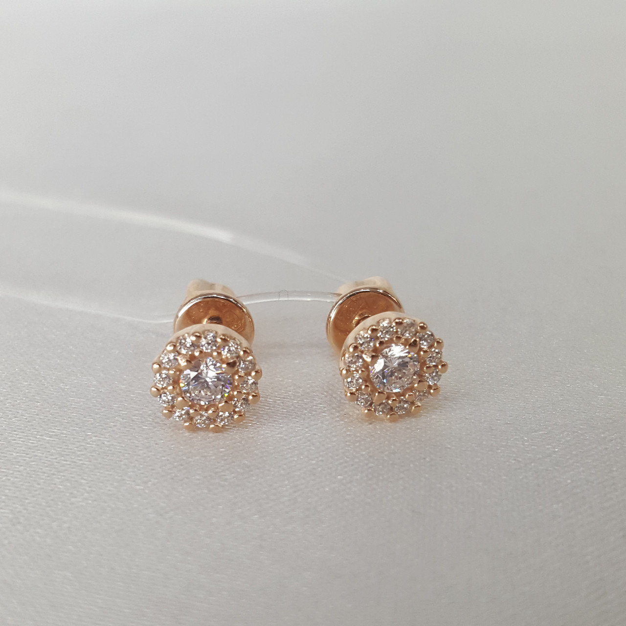 Серьги из золочёного серебра с фианитами SOKOLOV 93021159 позолота
