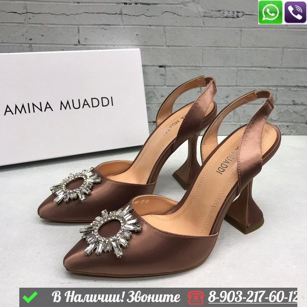 Босоножки Amina Muaddi Begnum - фото 2 - id-p99211728