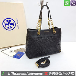 Сумка тоут Tory Burch черная