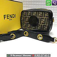 Сумка Fendi FF Messenger Клатч Фенди с логотипом F