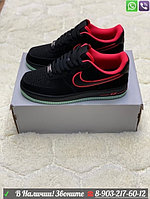Кроссовки Nike Air Force 1 '07 замшевые черные