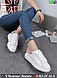 Кеды Alexander McQueen кроссовки белые с цветной вставкой, фото 6