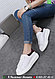 Кеды Alexander McQueen кроссовки белые с цветной вставкой, фото 9