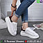 Кеды Alexander McQueen кроссовки белые с цветной вставкой, фото 10