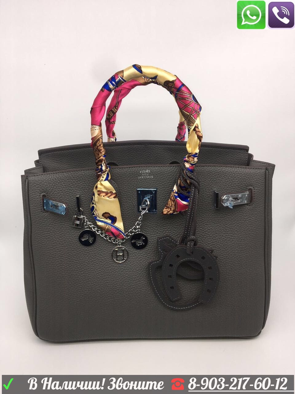 Сумка Hermes Birkin Гермес Биркин 35 Кожаная Люкс с номером - фото 10 - id-p99197480