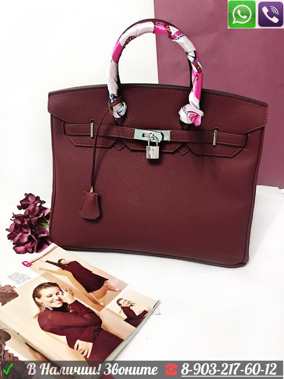 С мке Hermes Birkin Гермес Биркин 35 Былғары люкс н мірі бар Серый - фото 3 - id-p99197483