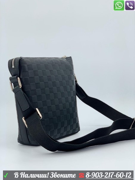 Сумка планшет Louis Vuitton черный - фото 5 - id-p99206952