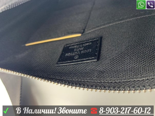 Сумка планшет Louis Vuitton черный - фото 10 - id-p99206952