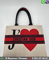 Сумка шоппер Dior J'Adore бежевая