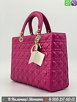 Сумка Lady Dior large Розовый