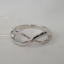 Кольцо из серебра с бриллиантом SOKOLOV 87010012 покрыто  родием
